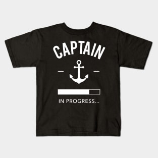 Captain in Progress Kids T-Shirt